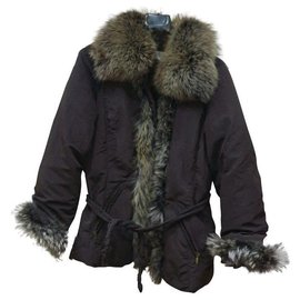 Max Mara down jacket with fur