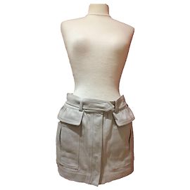 Isabel Marant Etoile JORIE Minirock grau Baumwolle