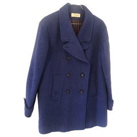 Abrigo de lana azul Paul Smith