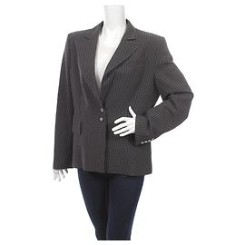 Blazer Marc Cain negro de lunares lana y viscosa XL