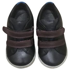 Zapatillas Dolce & Gabbana de piel negra para bebé niño talla 20