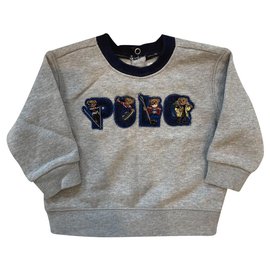 Sweat Ralph Lauren Polo Ski Bear Gris 9 Mois