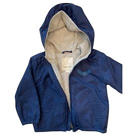 Chaqueta con capucha Diesel bebé niño azul de nailon y algodón 12 meses