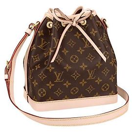 Louis Vuitton Noe BB Monogram Canvas Handbag Brown