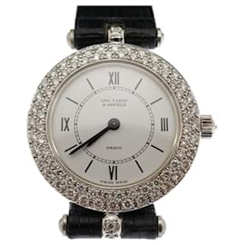 VAN CLEEF & ARPELS Classique 18k White Gold Diamond Watch - Van Cleef & Arpels