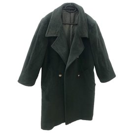 Abrigo Max Mara de lana verde oscuro