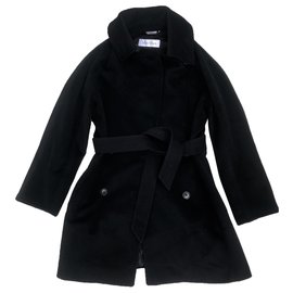 Abrigo de lana Max Mara negro