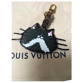 Charm da borsa Louis Vuitton x Grace Coddington Gatto in pelle