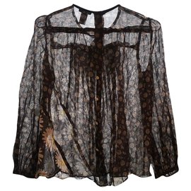 Top floral de seda y algodón - Marc Jacobs