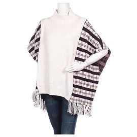 French Connection Oversize Poncho Pullover Wolle M
