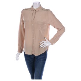 Filippa K Seidenhemd Beige M