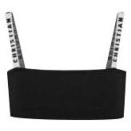 Top Christian Dior Negro de Tela
