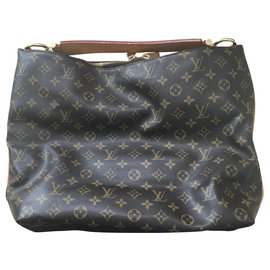 Sac à main Louis Vuitton Marron en toile