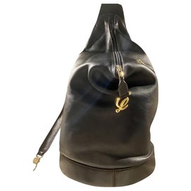 Zaino Loewe in pelle nera