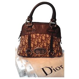 Borsa Christian Dior Marrone Cioccolato in tela