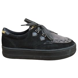 Creepers No Name neri in pelle di cervo taglia 39