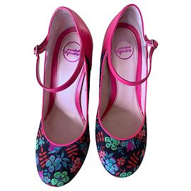 Autre Marque Décolleté Annabel Winship Swarovski Pelle Rosa