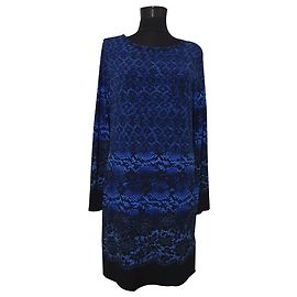 Michael Kors Kleid Blau Mehrfarbig