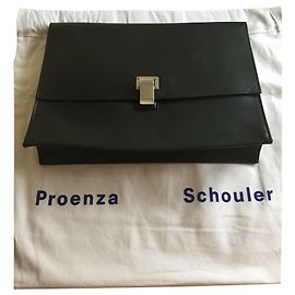 Pochette Proenza Schouler PS1 in pelle nera