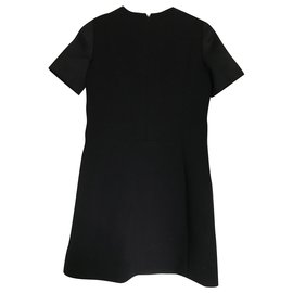 Céline Kleid aus Wolle Schwarz