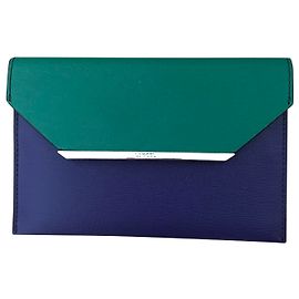 Pochette Lancel in pelle bicolore viola