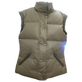 Belstaff Ärmellose Pufferjacke Khaki
