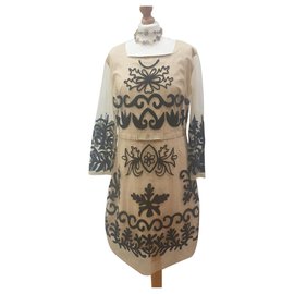 Autre Marque Almatrichi Blumen Tüll Kleid