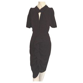 Schwarzes Uterque Kleid aus Acetat