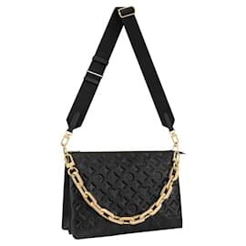 Borsa Louis Vuitton Couscin in pelle nera goffrata