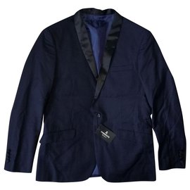 TORRENTE Couture Homme Cos 08 NOIR Dunkelblaue Anzugjacke Blazer