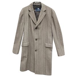 Burberry Mantel braun aus Wolle und Kaschmir Gr. 56