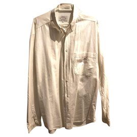 Camicia Armani Jeans Bianca in Cotone a Maniche Lunghe