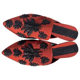 SANAYI 313 Ballerine in tessuto Rosso Arancione Taglia 37