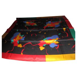 Sciarpa Revillon in seta multicolore