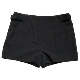 Pantalones Cortos Alexander Wang de Cintura Alta Negros