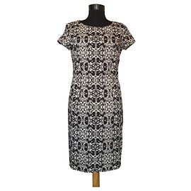Luisa Cerano Kleid Grau Baumwolle Elastan