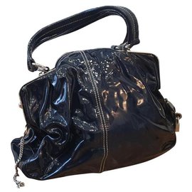 Dolce & Gabbana Blue Leather Handbag