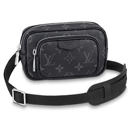 Pochette Louis Vuitton Taigarama Nera in Pelle