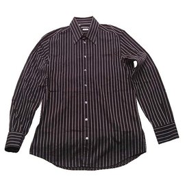 Camicia Dolce & Gabbana in cotone nero a righe