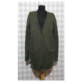 Filippa K Strickjacke aus Mohair in Grün