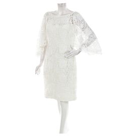Vestido de encaje Ralph Lauren Blanco
