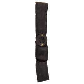 Gucci Gürtel aus Wildleder Grau