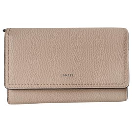 Pochette Lancel PM in pelle rosa carne