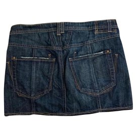 Minifalda de mezclilla Marithé et François Girbaud Azul Talla 44