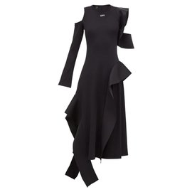 Vestido Off White de algodón negro Talla M