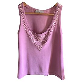 Top sin mangas Linea T par Zapa Lila de Viscosa