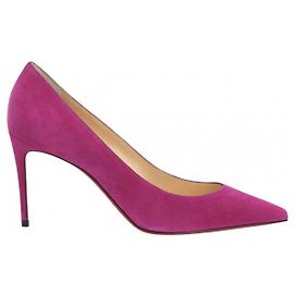 Sapatos Christian Louboutin Kate Fuchsia em Couro Deerskin Tamanho 40