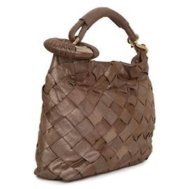Borsa Jimmy Choo in pelle esotica bronzo dorato