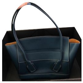 Borsa Bottega Veneta The Arco Medium Blu Pelle