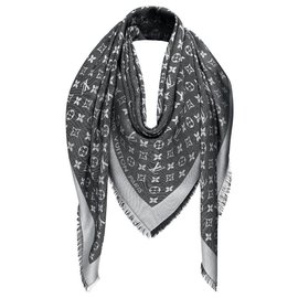 LV châle nouveau denim mono - Louis Vuitton